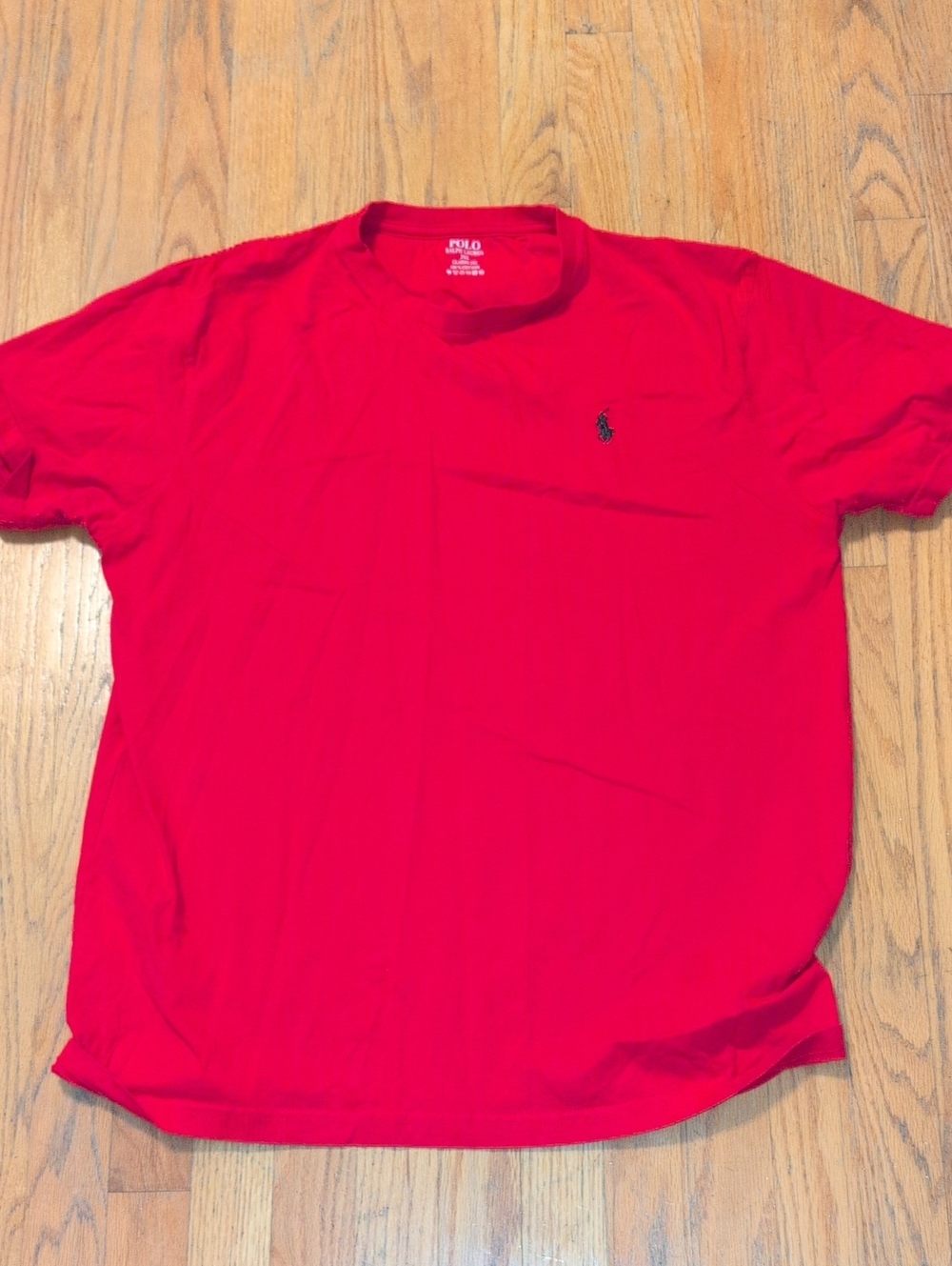 Polo by Ralph Lauren Red Short Sleeve Crewneck Tee with Navy Pony
